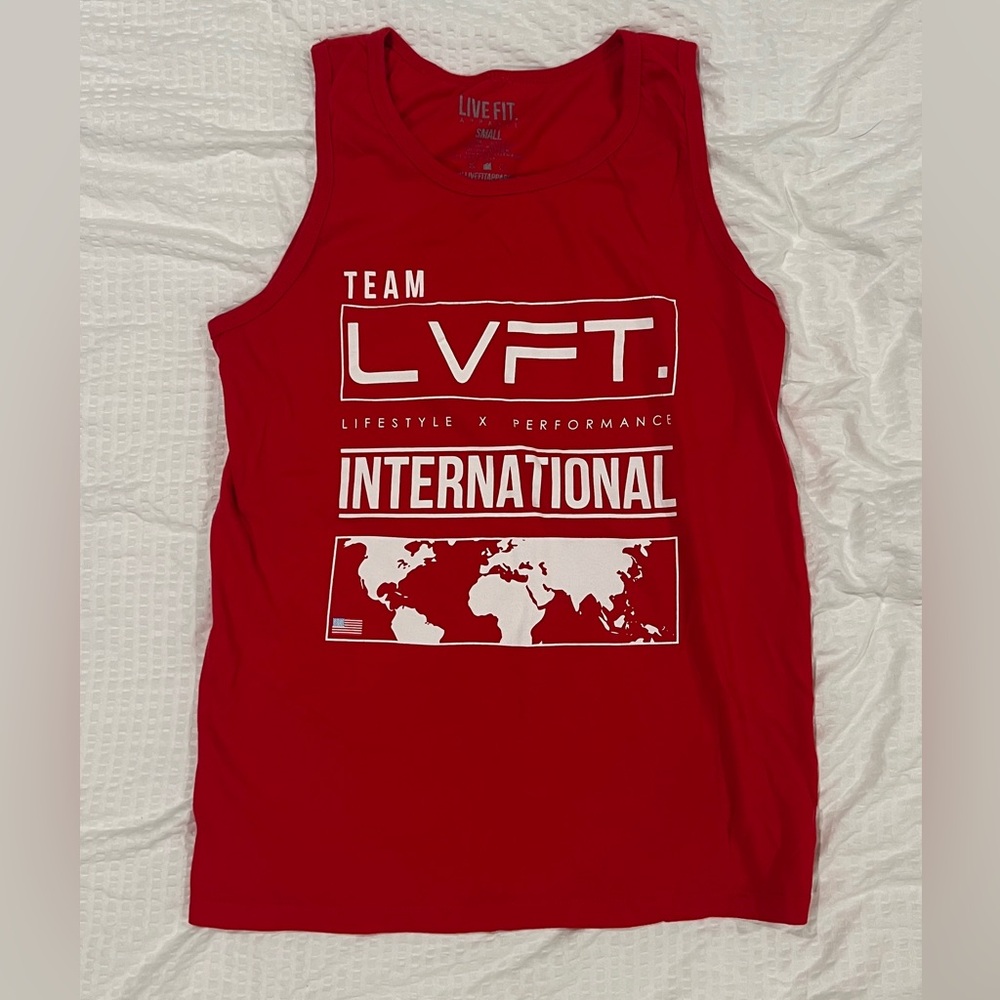 LVFT Live Fit Mens International Tank - Small